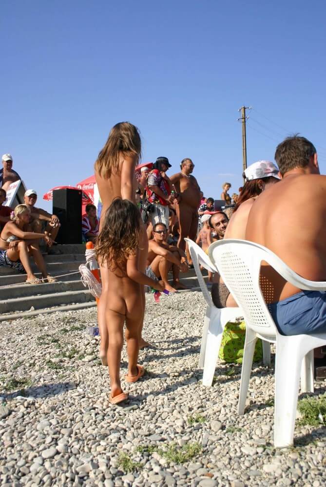 Naturist Standing Sideline