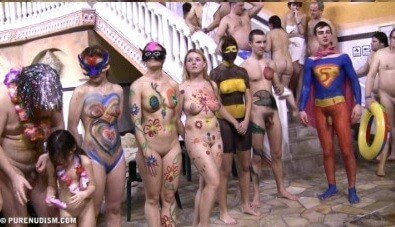 Body paint award lines Full HD