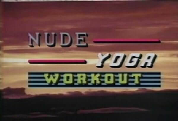 Nude yoga workout retro